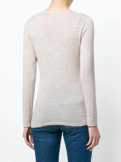 Shop N•peal Fine Cashmere Sweater In Neutrals