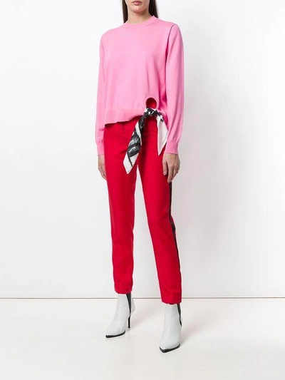 Shop Calvin Klein 205w39nyc X Andy Warhol Scarf Detail Top In Pink