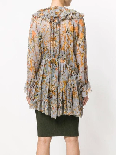 tapestry print blouse