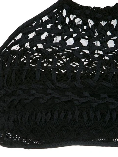 Amir Slama Macramé Bikini Set In Black