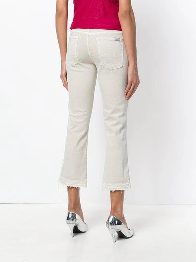 Shop 7 For All Mankind Cropped Jeans - Nude & Neutrals
