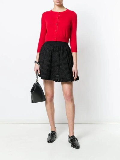Shop Love Moschino A-line Mini Skirt In Black