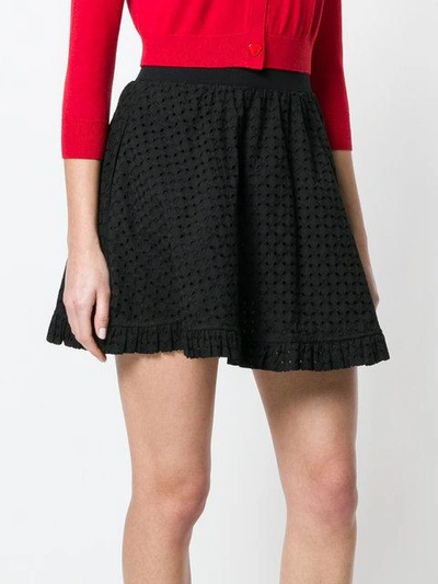 Shop Love Moschino A-line Mini Skirt In Black