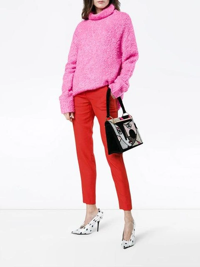 Shop Stella Mccartney Slim Classic Trousers In Red
