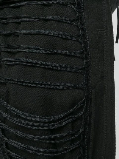 Shop Saint Laurent Lace-up Design Shorts - Black