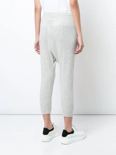 Shop Nili Lotan Cropped Track Pants - Grey