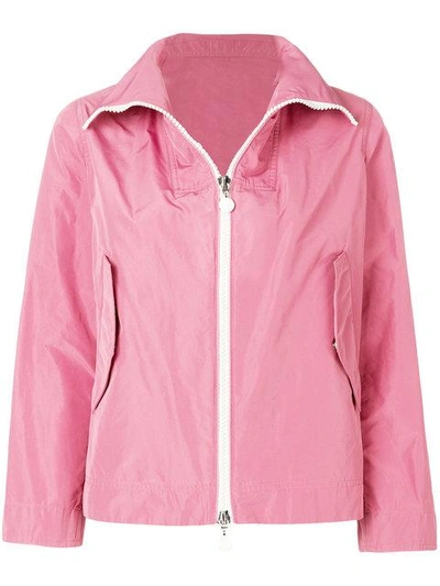 Shop Moncler Jacke Mit Reissverschluss In Pink