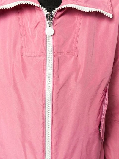 Shop Moncler Jacke Mit Reissverschluss In Pink