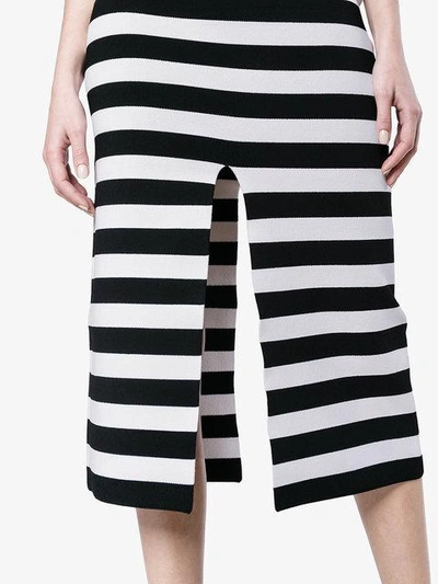 Shop Proenza Schouler Stripe Knit Pencil Skirt In Black