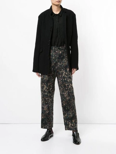 Shop Aleksandr Manamïs Tapered Trousers With Braces In Multicolour