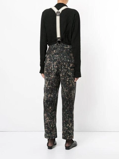 Shop Aleksandr Manamïs Tapered Trousers With Braces In Multicolour