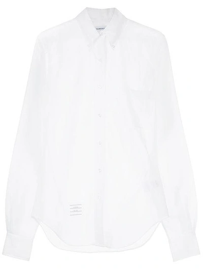 Shop Thom Browne Oversized Shirt In White
