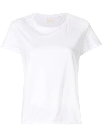 Shop Simon Miller Raw-edged T-shirt - White