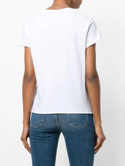 Shop Simon Miller Raw-edged T-shirt - White