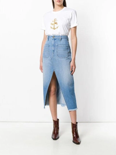 anchor embroidered T-shirt