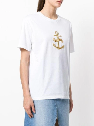anchor embroidered T-shirt