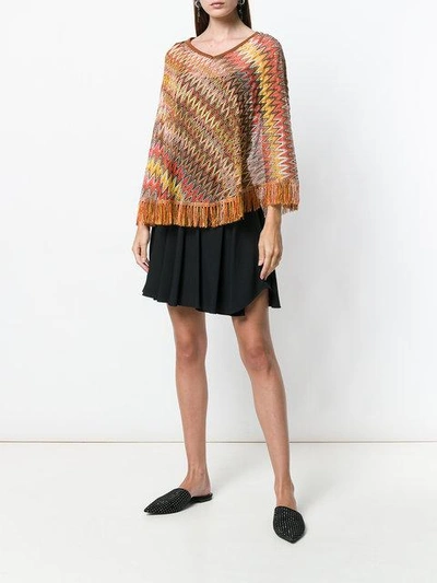 Shop Missoni Embroidered Fringed Sweater