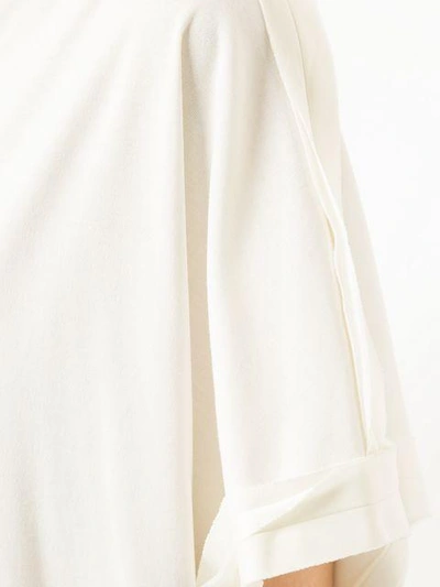 Shop Jil Sander Lang Geschnittenes T-shirtkleid In White