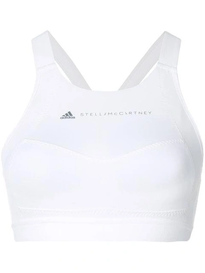 Shop Adidas By Stella Mccartney Cmmttd Sports Bra - White