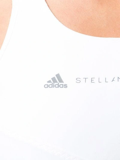Shop Adidas By Stella Mccartney Cmmttd Sports Bra - White