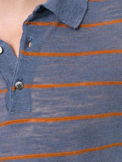 Shop Roberto Collina Buttoned Polo Shirt In Blue