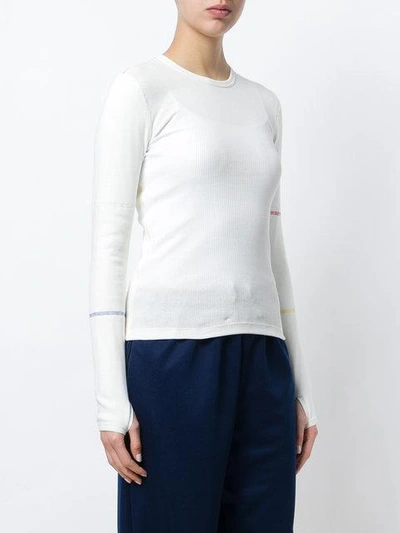 Shop Alyx Casual Ribbed Jumper - White