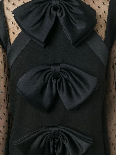 Shop Givenchy Bow Front Short Dress In Black