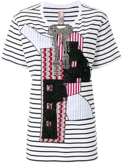 striped patchwork top