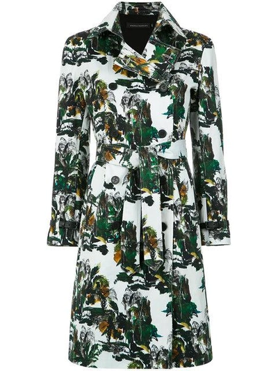 Shop Andrea Marques Printed Trenchcoat In Est Veredas