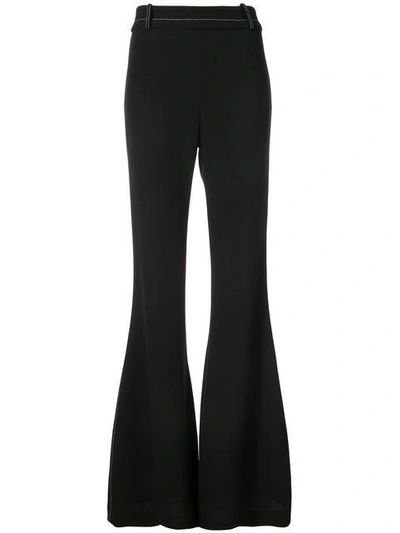 Shop By. Bonnie Young Long Flared Trousers In Black