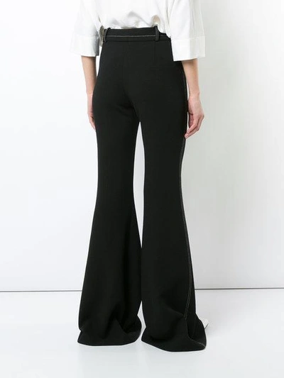 Shop By. Bonnie Young Long Flared Trousers In Black