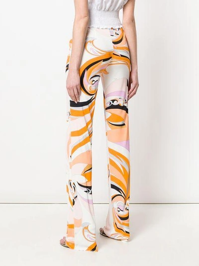 Shop Emilio Pucci Printed Straight In Yellow
