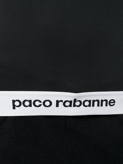Shop Rabanne Logo Print Tank Top In Black