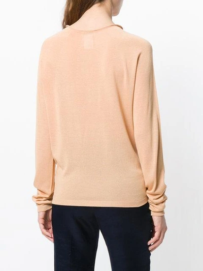 Shop Lemaire Loose-fit Knitted Top - Neutrals