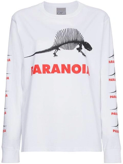Shop Ashley Williams Dino Motif Cotton T Shirt