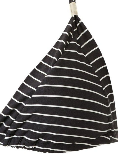 Shop Amir Slama Printed Triangle Bikini Set - Black