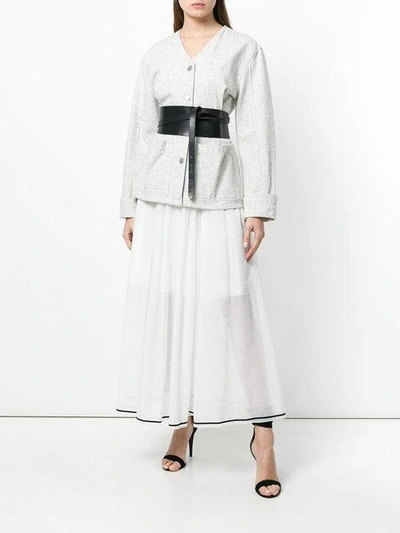 Shop Philosophy Di Lorenzo Serafini High-waisted Skirt - White