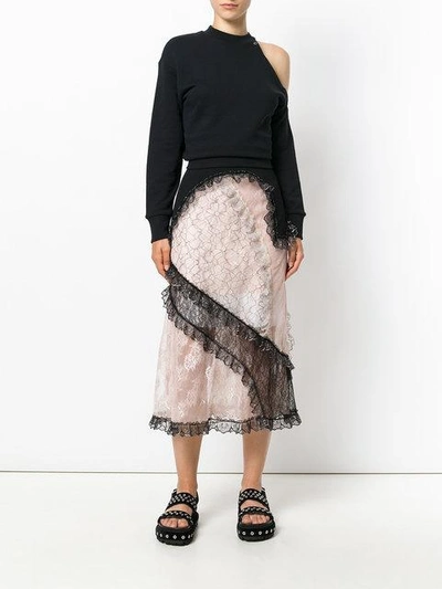 Shop Christopher Kane Patchwork Lace Skirt