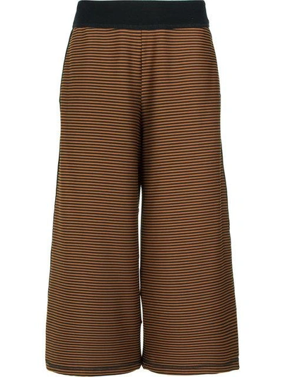 Shop Alcaçuz Celebrar Pantacourt Trousers - Brown