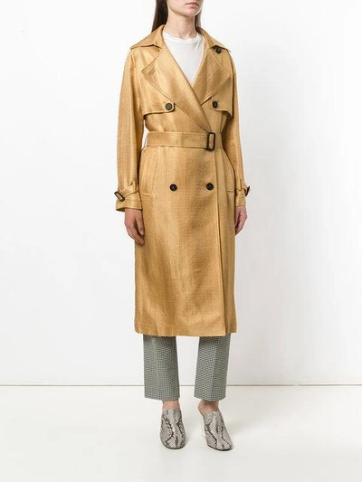 Shop Tagliatore Kristen Trench Coat  In Brown