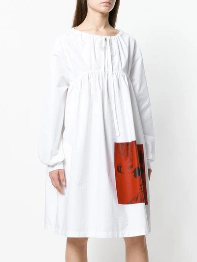 Shop Calvin Klein 205w39nyc X Andy Warhol Foundation Dennis Hopper Flared Dress In White