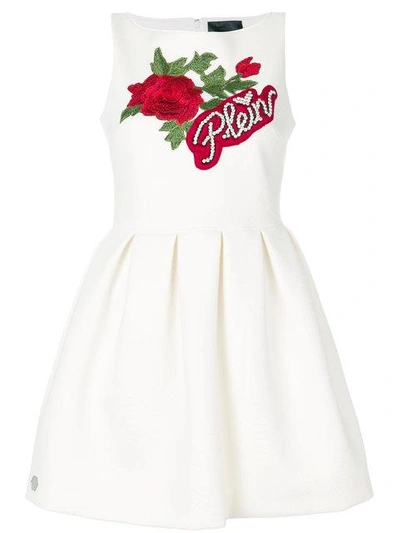 Shop Philipp Plein Anastacia Beck Dress - White