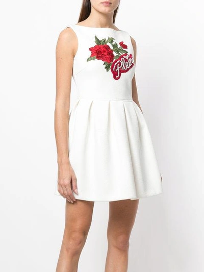 Shop Philipp Plein Anastacia Beck Dress - White