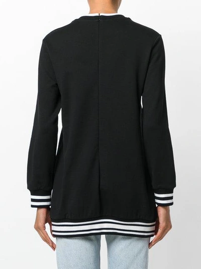 Shop Dolce & Gabbana Patch Appliqué Sweatshirt In Black