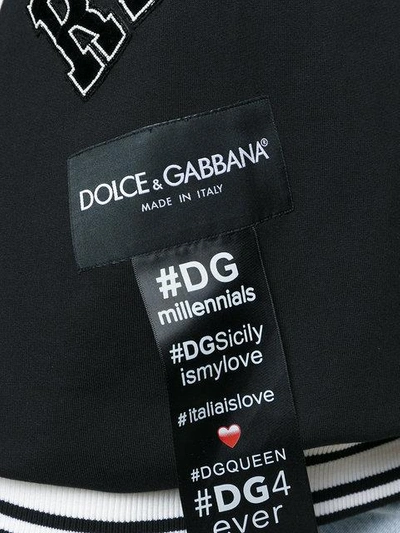 Shop Dolce & Gabbana Patch Appliqué Sweatshirt In Black