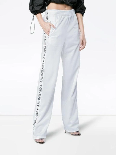 Givenchy Satin-jersey Track Pants In White