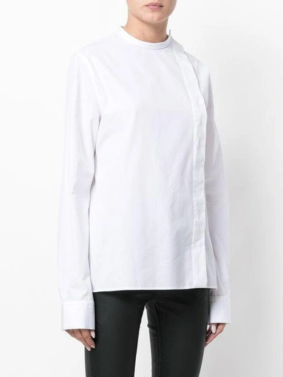 Shop Haider Ackermann Wrap Front Shirt In White