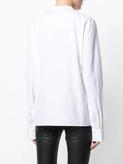 Shop Haider Ackermann Wrap Front Shirt In White