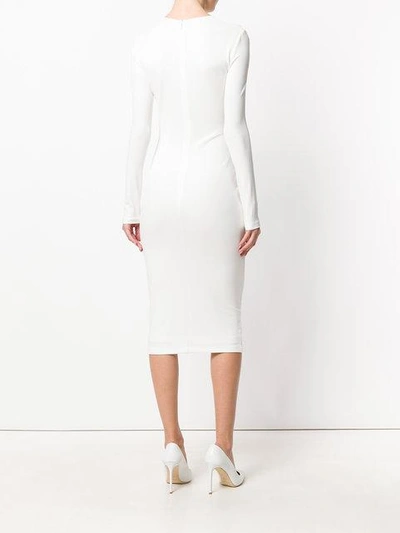 Shop Tom Ford Asymmetrisches Kleid - Weiss In White