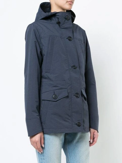 Shop Canada Goose Buttoned Hooded Jacket